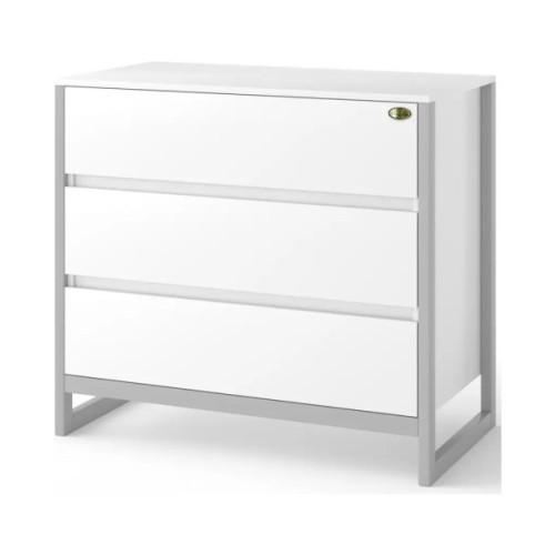 Комод-пеленатор Angelo Magic біло-сірий 90х49х82 (19010)