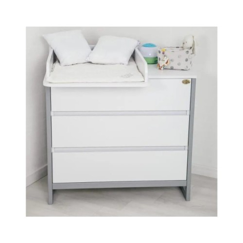Комод-пеленатор Angelo Magic біло-сірий 90х49х82 (19010)