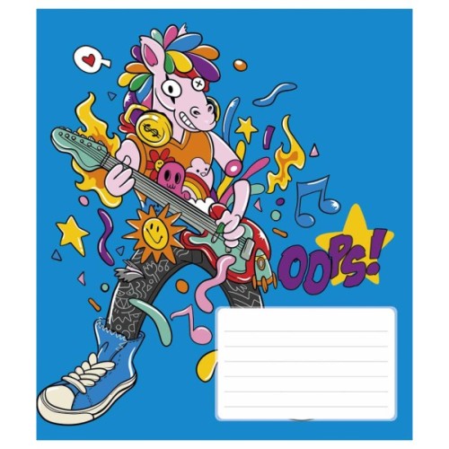 Зошит Школярик Oops 12 аркушів клітинка (012-3261K)