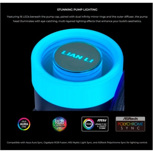 Система рідинного охолодження Lian Li GA II Lite 360P, Black (G89.GA2L36PB.00)