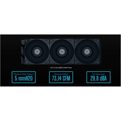 Система рідинного охолодження Lian Li GA II Lite 360P, Black (G89.GA2L36PB.00)