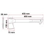 Сокира Alloid Pro, ручка з фібергласу, 600г, 45см (AX-1845)