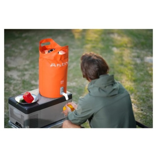 Душ портативний Flextail Tiny Shower Bucket із ємністю та насосом 20 л помаранчевий (TSB-700)