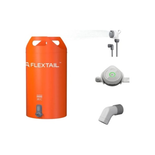 Душ портативний Flextail Tiny Shower Bucket із ємністю та насосом 20 л помаранчевий (TSB-700)