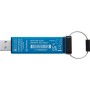 USB флеш накопичувач Kingston 32GB IronKey Keypad 200 AES-256 Encrypted Blue USB 3.2 (IKKP200/32GB)