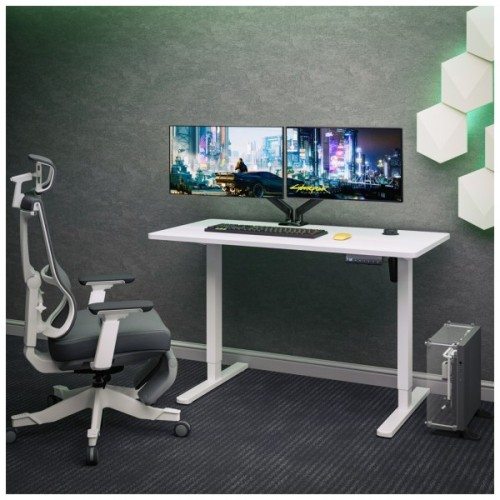 Комп'ютерний стіл Mealux PowerDesk Energy White з електрорегулюванням висоти (EVO-201 Energy W/W)