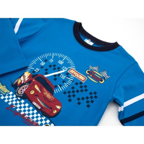 Піжама дитяча Bimbi утеплена з машиною (1816-116B-blue)