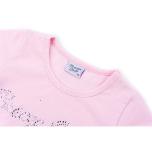 Футболка дитяча Breeze з мереживом (9001-104G-pink)
