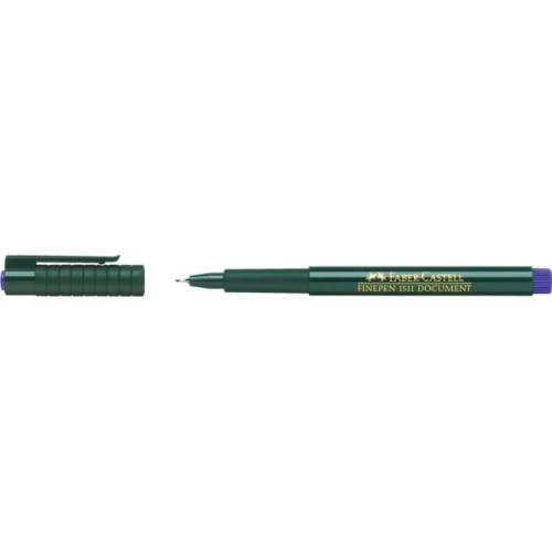 Лайнер Faber-Castell капілярна ручка FINEPEN 1511 Document синій 0,4 мм (1855)