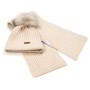 Шапка дитяча Na з шарфом (NA 1180-52-beige)