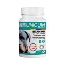Вітаміни для собак Unicum PREMIUM EXTRA SIZE зуби та кістки 100 табл. (4820275971685)