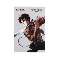 Блокнот Kite Attack on Titan A5, 50 аркушів, клітинка (AT25-194)