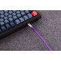 Дата кабель USB-C + USB A to USB-C 1.0m Double-Sleeved Geek purple Keychron (CAB23_KEYCHRON)