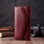 Гаманець ST Leather З натуральної шкіри Бордовий (22547)