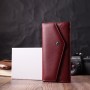 Гаманець ST Leather З натуральної шкіри Бордовий (22547)
