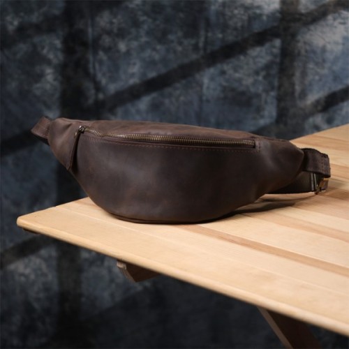 Сумка Shvigel З натуральної шкіри Коричнева (23139)