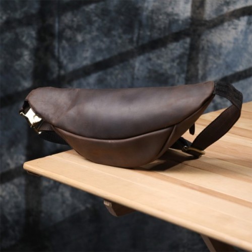 Сумка Shvigel З натуральної шкіри Коричнева (23139)