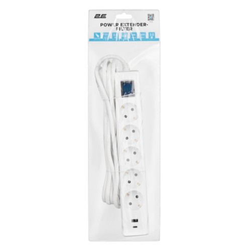 Мережевий подовжувач 2E 2E-SP515M3USBWH