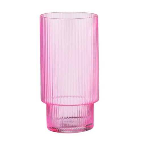 Набір склянок Ardesto 380мл, 2шт, скло, рожевий (AR2638SPN)
