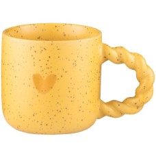 Чашка Ardesto My heart, 300мл, кераміка, жовтий (AR3082Y)