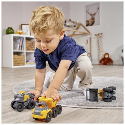 Спецтехніка Dickie Toys Вольво. Автоконструктор, 3 машини (3722015)