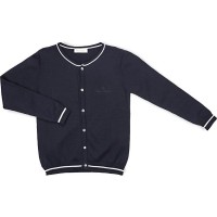 Кофта дитяча Breeze на ґудзиках зі смугою (V-1314-140G-blue)