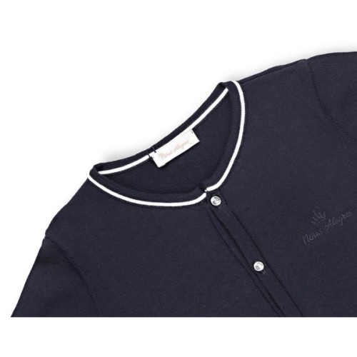 Кофта дитяча Breeze на ґудзиках зі смугою (V-1314-140G-blue)