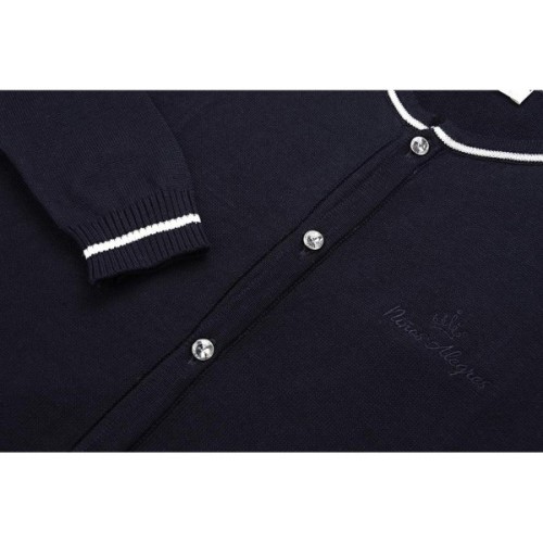 Кофта дитяча Breeze на ґудзиках зі смугою (V-1314-140G-blue)