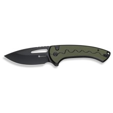 Ніж Sencut Squiggy, Black/Green G10, Darkwash (S24082A-2)