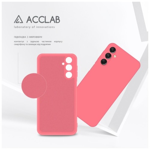 Чохол до мобільного телефона ACCLAB Silicone Case Samsung Galaxy A24 Pink (1283126601804)