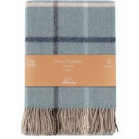 Плед Ardesto Leonardo Alpina 100% вовна, блакитний 140x200 см (ART0704LM)