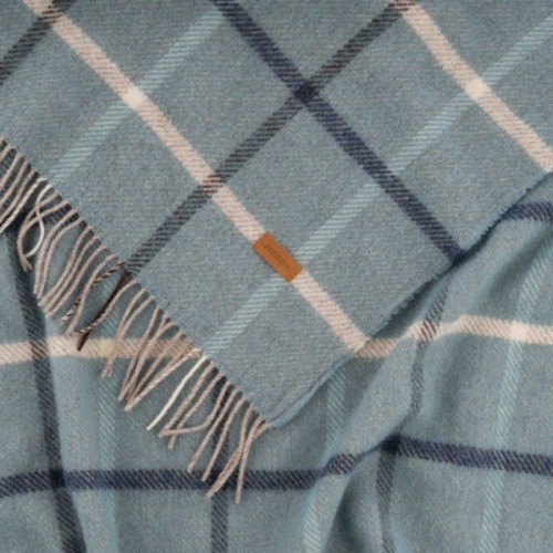 Плед Ardesto Leonardo Alpina 100% вовна, блакитний 140x200 см (ART0704LM)