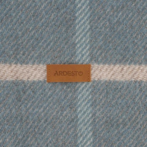 Плед Ardesto Leonardo Alpina 100% вовна, блакитний 140x200 см (ART0704LM)