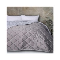 Покривало MirSon №5051 Velor charm Light gray 180х210 см (2200008376840)