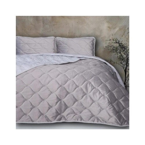 Покривало MirSon №5051 Velor charm Light gray 180х210 см (2200008376840)