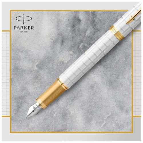 Ручка пір'яна Parker IM 17 Premium Pearl GT  FP M (24 712)