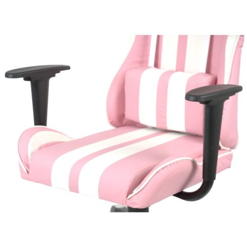 Крісло ігрове Аклас Стрік Light ANF Рожевий (PU-рожевий/білий) (00160345)