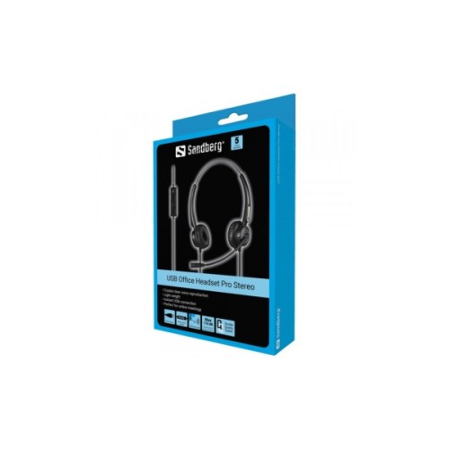 Навушники Sandberg Office Headset Pro Stereo USB Black (126-13)