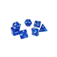 Набір кубиків для настільних ігор Games 7 Days Transparent 7 Dice Set - Blue (g7dtran06)