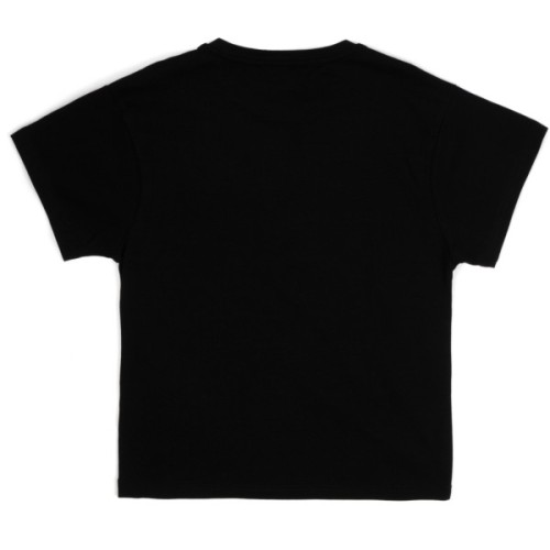 Футболка дитяча A-Yugi зі смайлом (7303-140G-black)