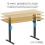Комп'ютерний стіл OfficePro ODE1470LW 1400 х 700 мм Light Wood/Black (ODE1470LW)
