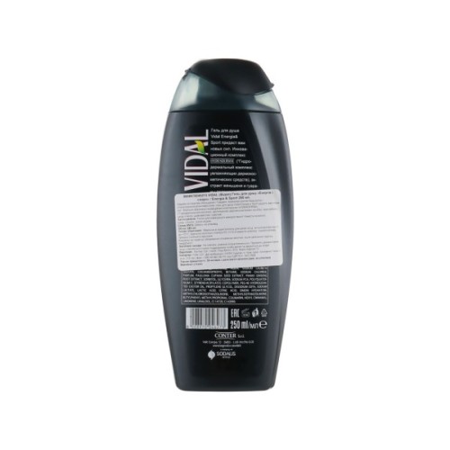 Гель для душу Vidal Енергія і спорт 250 мл (8008970010809/8008970056067)