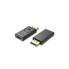 Перехідник DisplayPort M to HDMI F 4K30Hz black Vention (HBMB0)