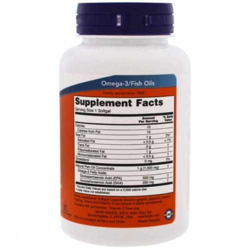 Жирні кислоти Now Foods Ультра Омега-3, Ultra Omega-3, 90 желатинових капсул (NOW-01661)