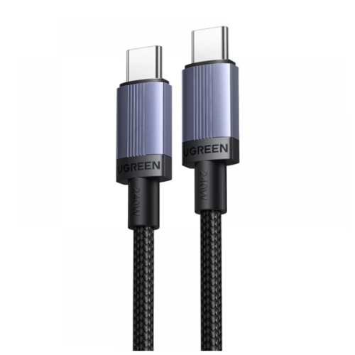 Дата кабель USB-C to USB-C 0.5m 100W 480Mbps black Ugreen (65831)