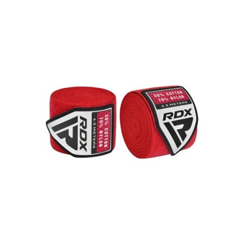 Бинт для спорту RDX WX Professional Boxing Hand Wraps Red 4.5м (HWX-RR+)