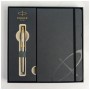 Ручка пір'яна Parker SONNET 17 Stainless Steel GT  FP F + блокнот Parker + подар.упаковка GIFT24 (84 111b24)