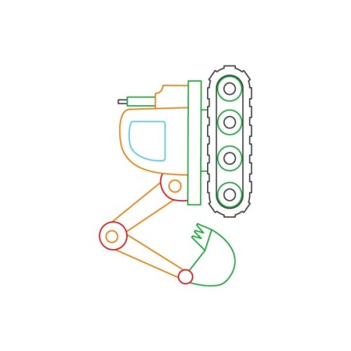 Книга Розмальовка з підказкою. Великі машини Ранок (9789667513887)