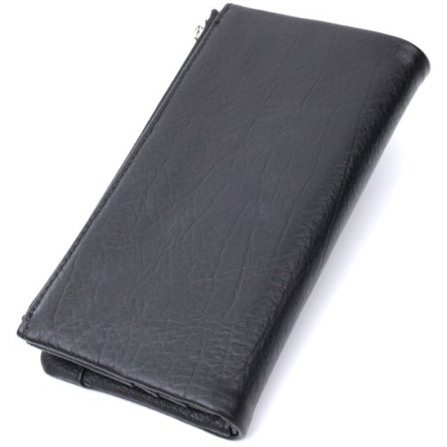 Гаманець ST Leather Унісекс з м'якої натуральної шкіри Чорний (22743)
