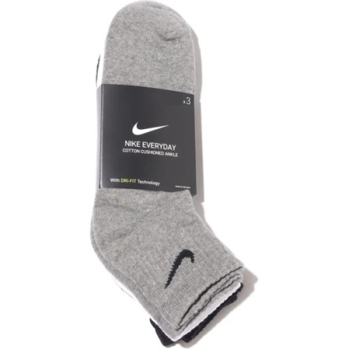 Шкарпетки Nike U NK EVERYDAY CUSH ANKLE 3PR SX7667-964 46-50 3 пари Білий/Чорний/Сірий (194955549230)